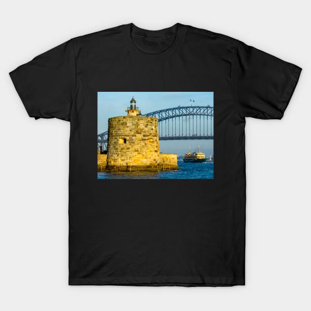 Fort Denison, Sydney Harbour, Sydney, NSW, Australia T-Shirt by Upbeat Traveler